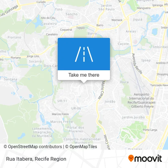 Rua Itabera map