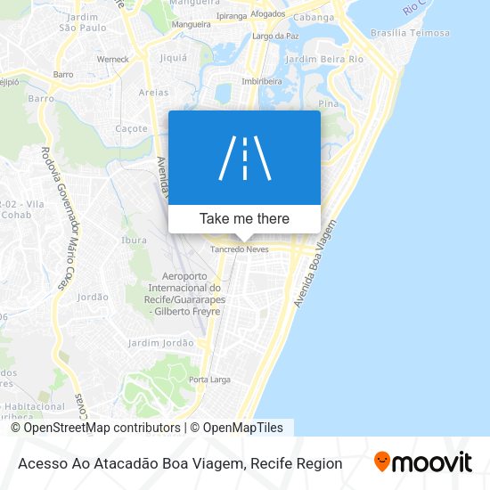 Acesso Ao Atacadão Boa Viagem map