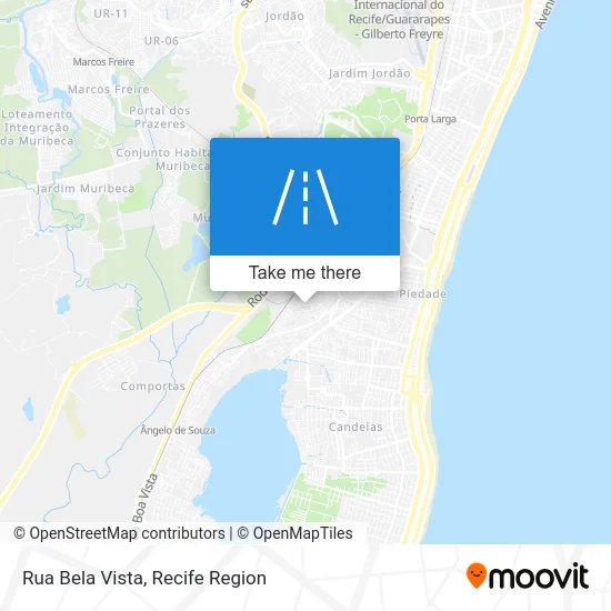 Rua Bela Vista map