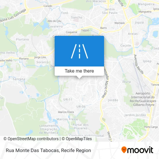 Rua Monte Das Tabocas map