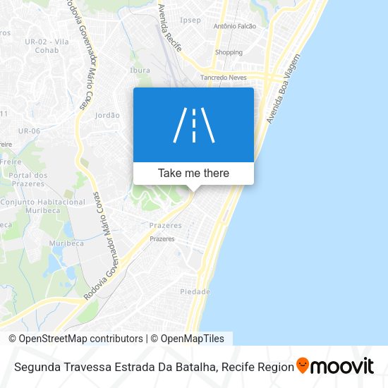 Segunda Travessa Estrada Da Batalha map