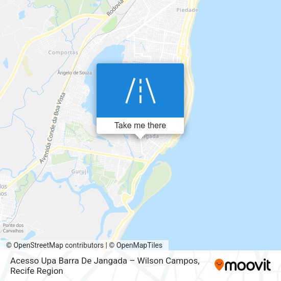 Acesso Upa Barra De Jangada – Wilson Campos map