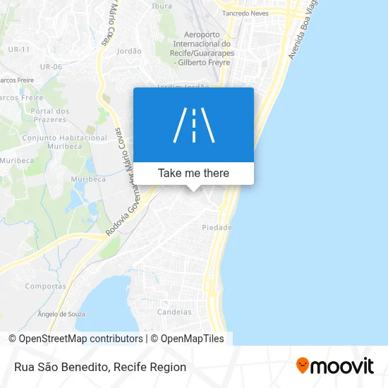 Rua São Benedito map