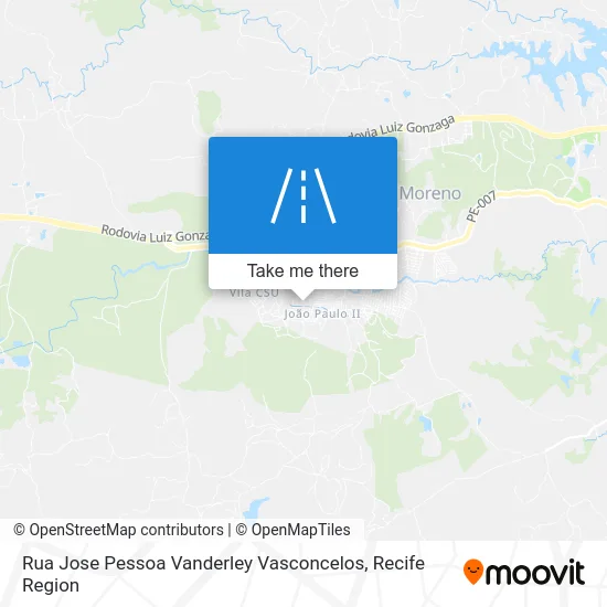 Rua Jose Pessoa Vanderley Vasconcelos map