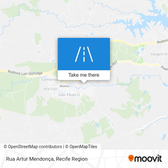 Rua Artur Mendonça map