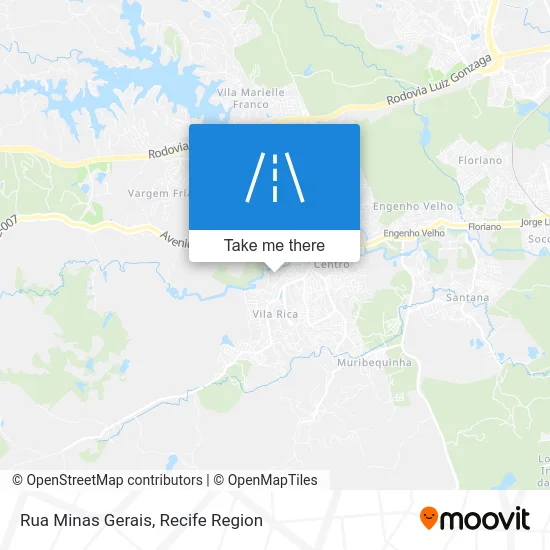 Rua Minas Gerais map