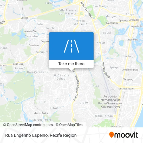 Rua Engenho Espelho map