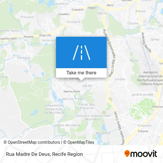 Rua Madre De Deus map