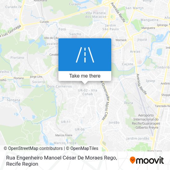 Rua Engenheiro Manoel César De Moraes Rego map