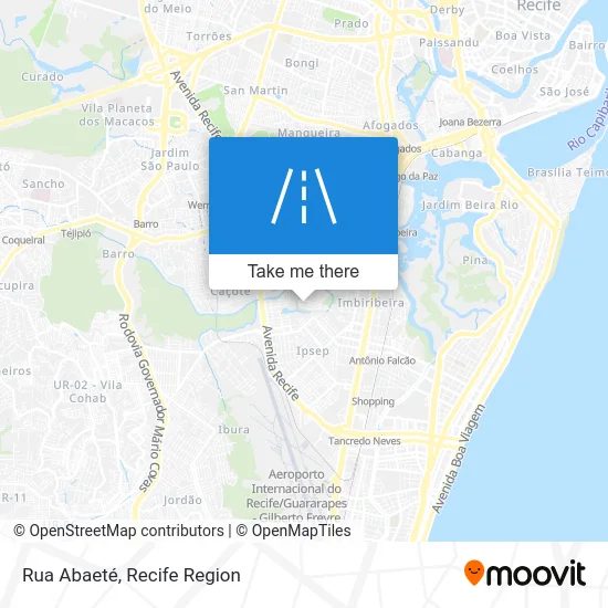 Rua Abaeté map