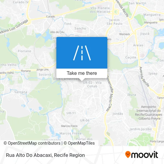 Rua Alto Do Abacaxi map