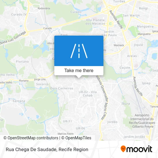 Rua Chega De Saudade map