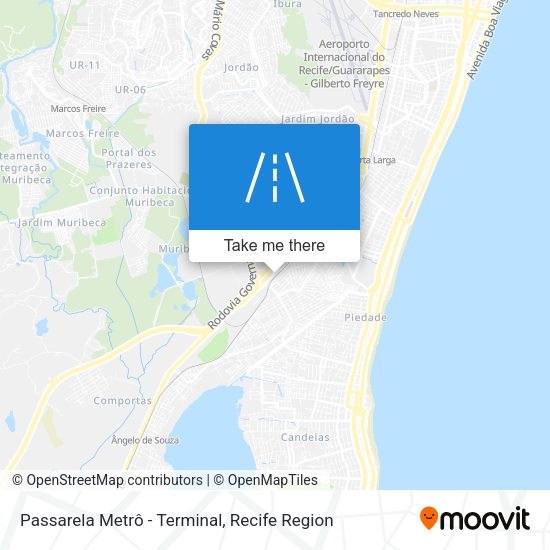 Passarela Metrô - Terminal map