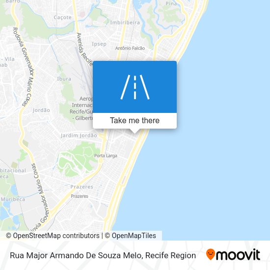 Rua Major Armando De Souza Melo map