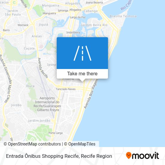 Entrada Ônibus Shopping Recife map