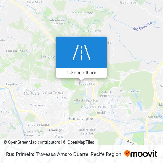 Rua Primeira Travessa Amaro Duarte map
