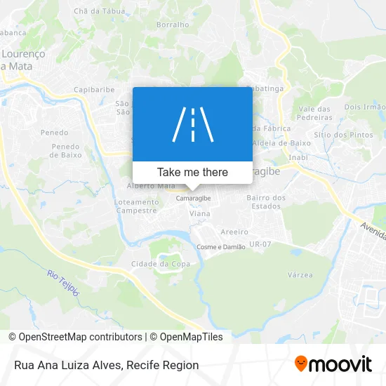 Rua Ana Luiza Alves map