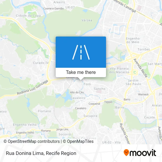 Rua Donina Lima map
