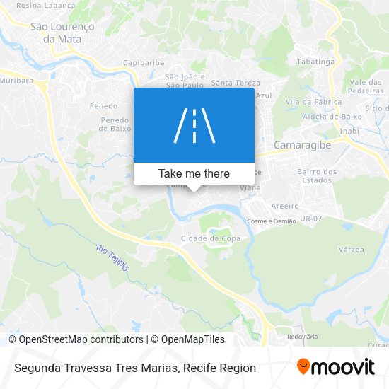 Segunda Travessa Tres Marias map