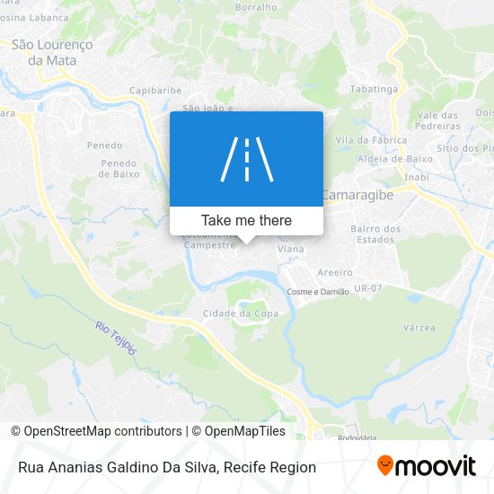Rua Ananias Galdino Da Silva map
