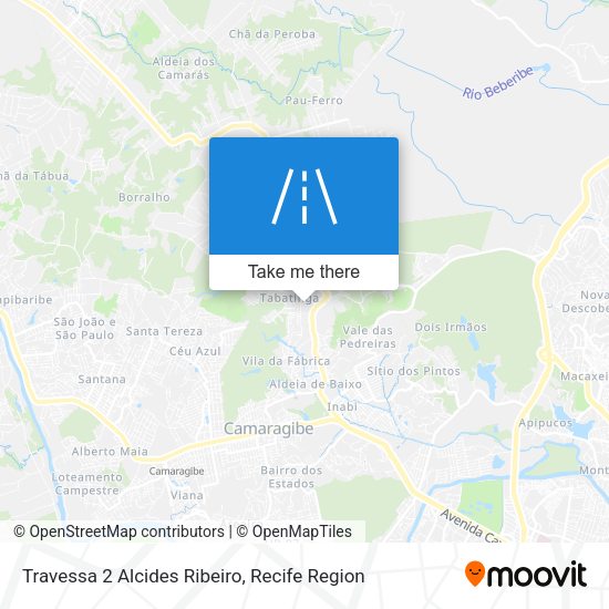 Travessa 2 Alcides Ribeiro map