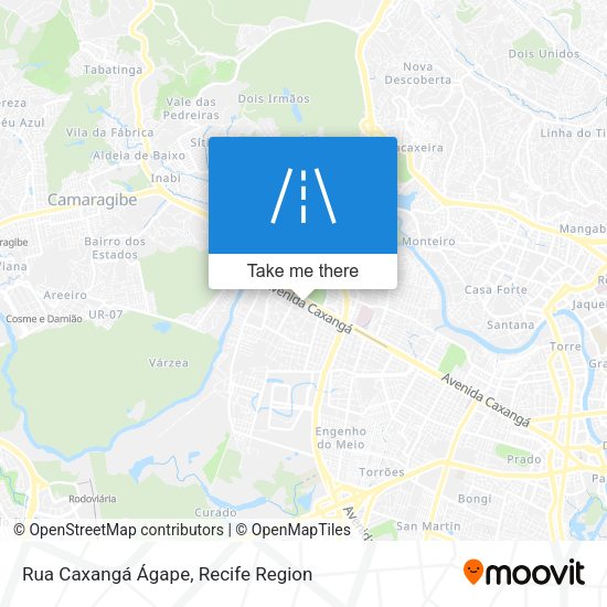 Rua Caxangá Ágape map