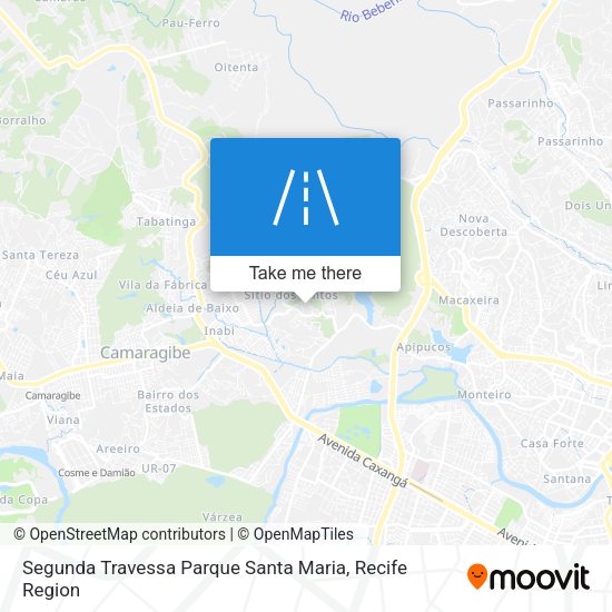 Segunda Travessa Parque Santa Maria map