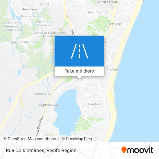 Rua Dois Irmãoes map