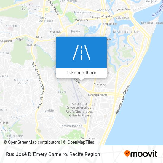 Rua José D´Emery Carneiro map