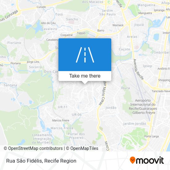 Rua São Fidélis map