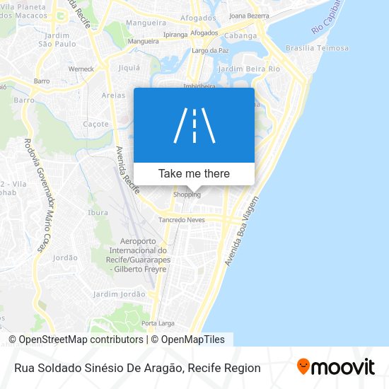 Rua Soldado Sinésio De Aragão map