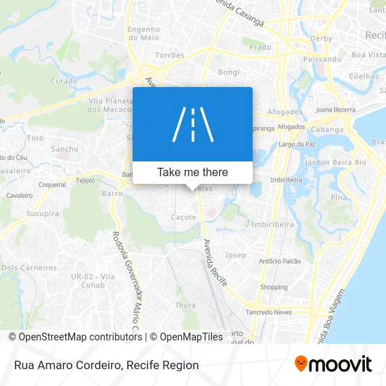 Rua Amaro Cordeiro map