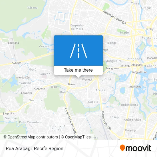Rua Araçagi map