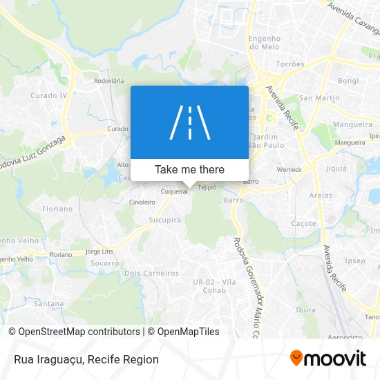 Rua Iraguaçu map