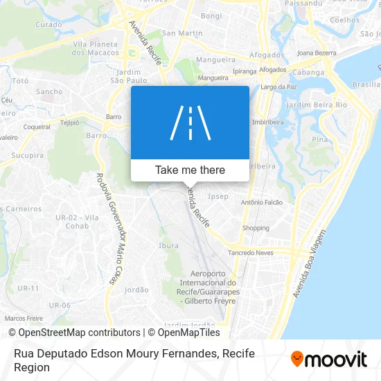 Rua Deputado Edson Moury Fernandes map