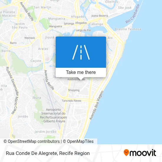 Rua Conde De Alegrete map