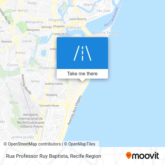 Rua Professor Ruy Baptista map
