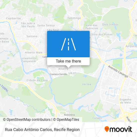 Rua Cabo Antônio Carlos map