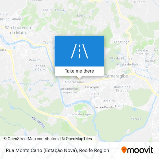 Rua Monte Carlo (Estação Nova) map