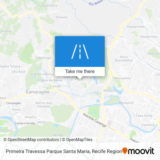 Primeira Travessa Parque Santa Maria map