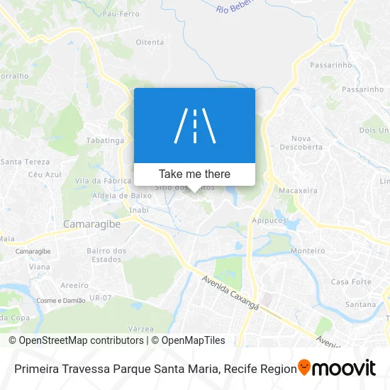 Primeira Travessa Parque Santa Maria map