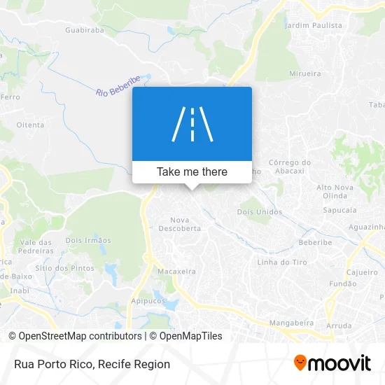 Rua Porto Rico map