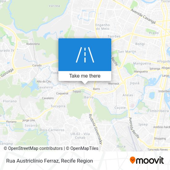 Rua Austriclínio Ferraz map