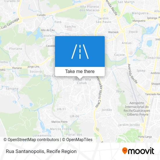 Rua Santanopolis map