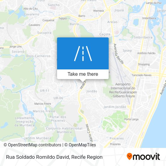 Rua Soldado Romildo David map