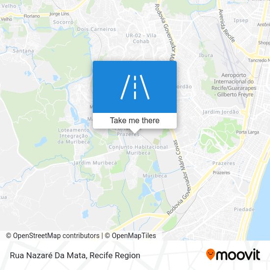 Rua Nazaré Da Mata map