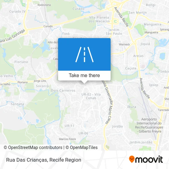 Rua Das Crianças map