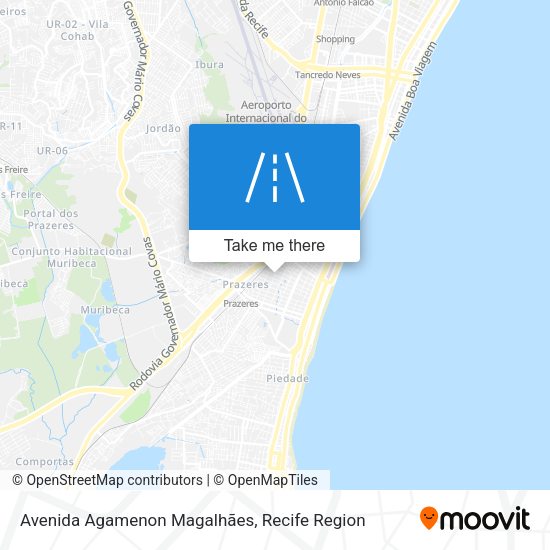 Avenida Agamenon Magalhães map