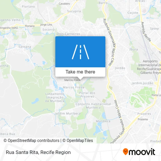 Rua Santa Rita map