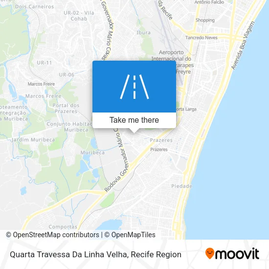 Quarta Travessa Da Linha Velha map